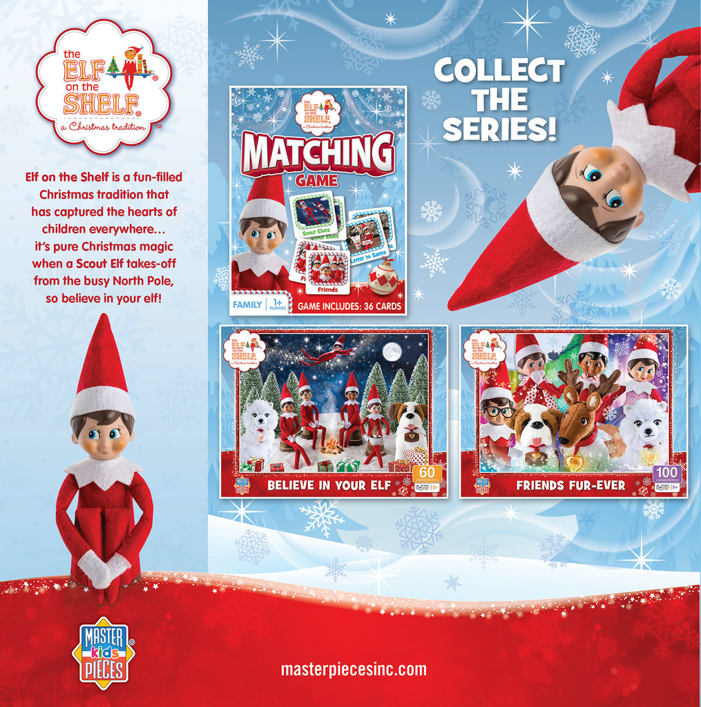 Elf on the Shelf <br> Elf on the Shelf 4 Puzzle Pack <br> 100 Piece Puzzles