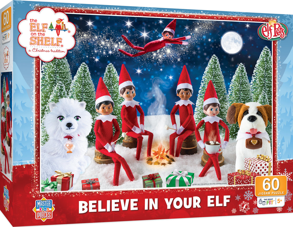 Elf on the Shelf <br> Believe in Your Elf <br> 60 Piece Puzzle