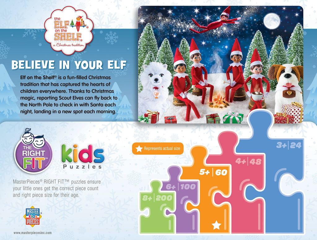 Elf on the Shelf <br> Believe in Your Elf <br> 60 Piece Puzzle