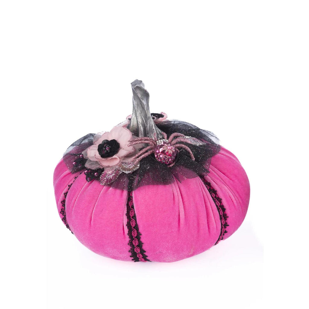 PRE-ORDER 2024 <br> Katherine's Collection <br> Pink Panic Possession <br> Stuffed Pumpkins <br> Set of 2 (23cm) - $399