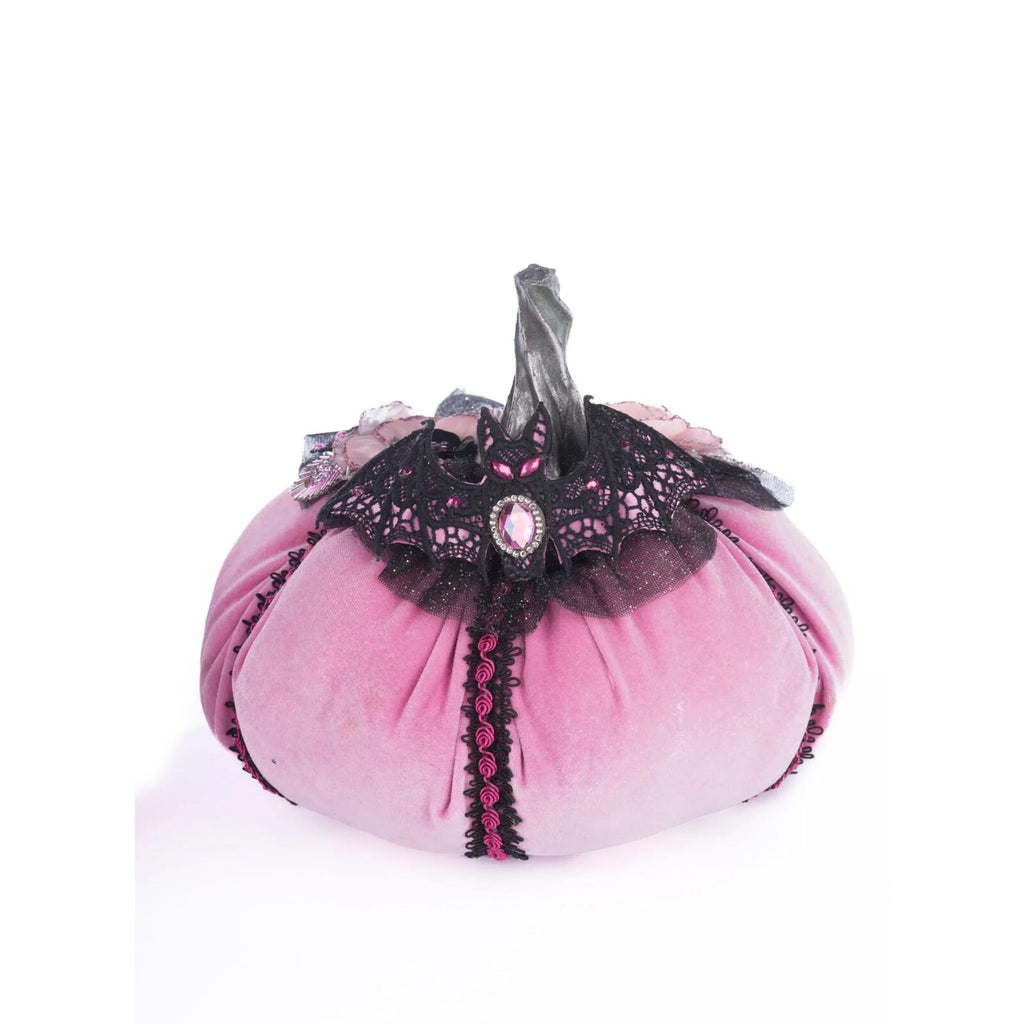 PRE-ORDER 2024 <br> Katherine's Collection <br> Pink Panic Possession <br> Stuffed Pumpkins <br> Set of 2 (23cm) - $399