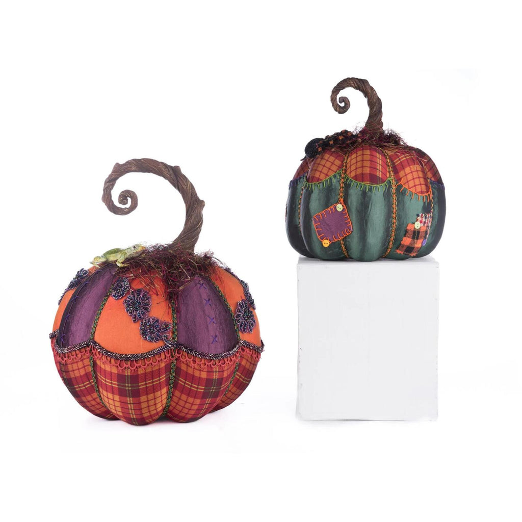 PRE-ORDER 2024 <br> Katherine's Collection <br> Broomstick Acres <br> Pumpkins <br> Set of 2 (32cm) - $499