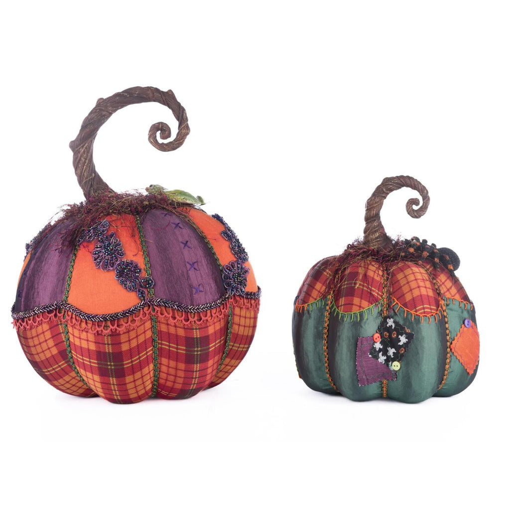 PRE-ORDER 2024 <br> Katherine's Collection <br> Broomstick Acres <br> Pumpkins <br> Set of 2 (32cm) - $499