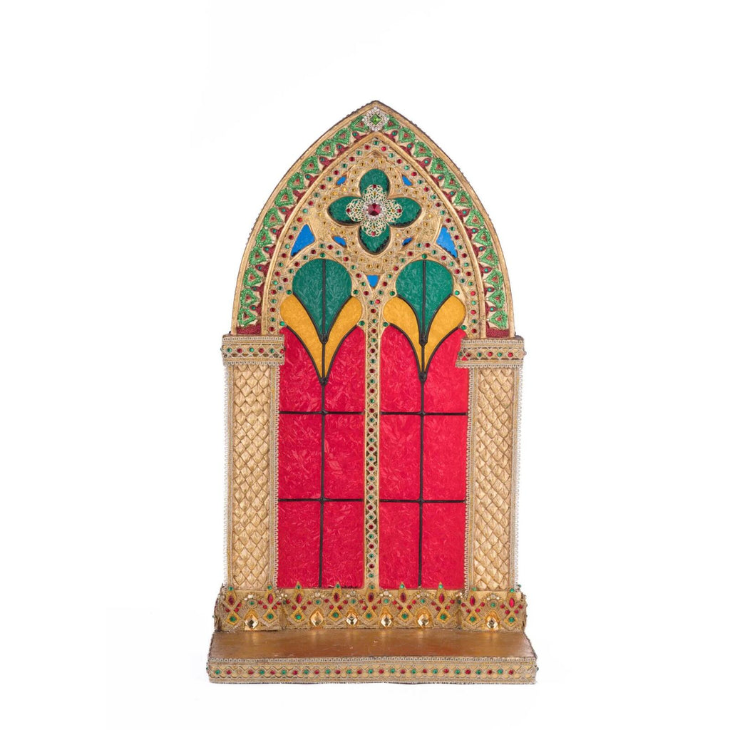 PRE-ORDER 2024 <br> Katherine's Collection <br> Christmas Castle <br> Pillar Candle Holder (56cm) - $569