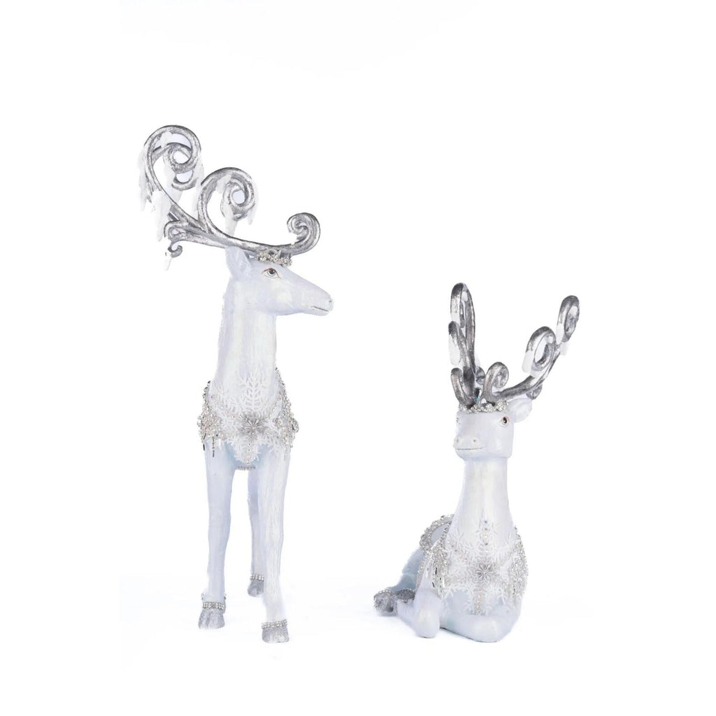 PRE-ORDER 2024 <br> Katherine's Collection <br> Crystal Kingdom <br> Set of 2 Deer (38cm) - $599