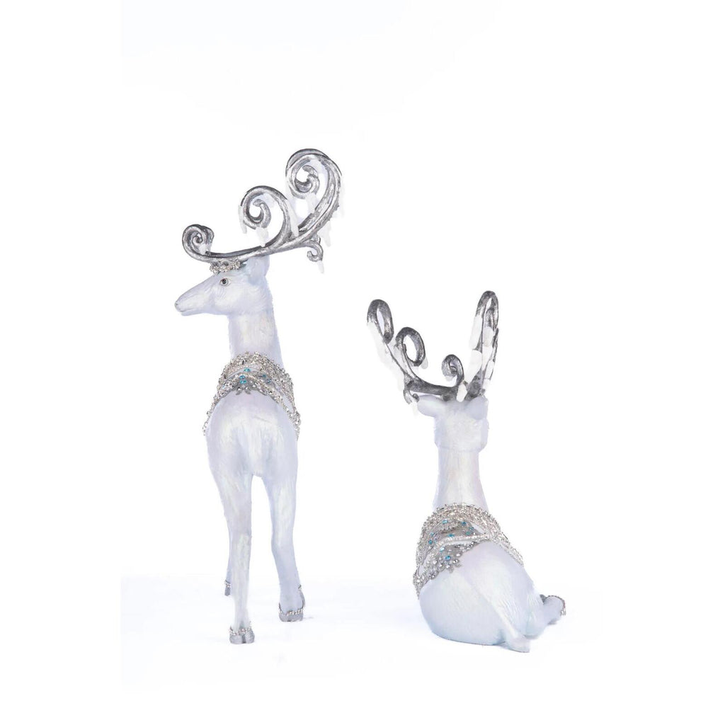 PRE-ORDER 2024 <br> Katherine's Collection <br> Crystal Kingdom <br> Set of 2 Deer (38cm) - $599