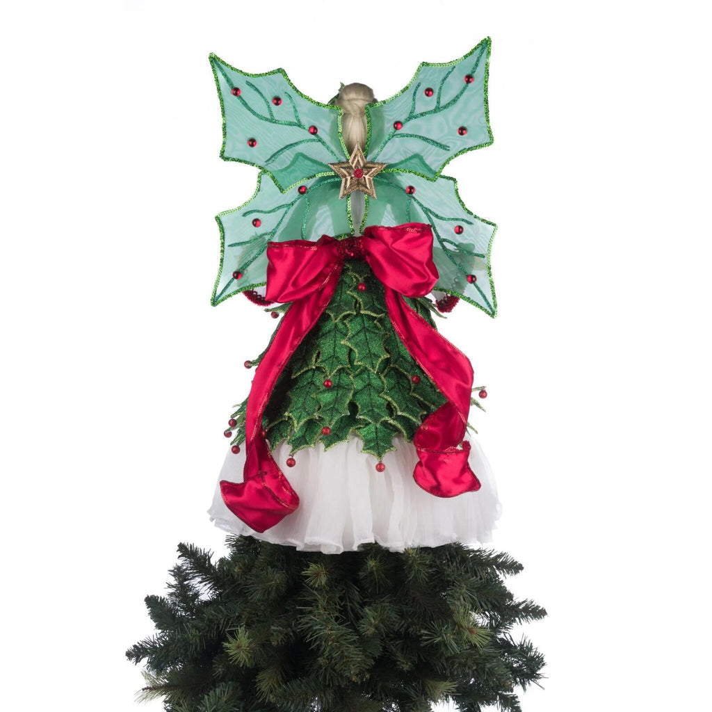 PRE-ORDER 2024 <br> Katherine's Collection <br> Village of Holly Woods <br> Fairy Tree Topper (56cm) - $549