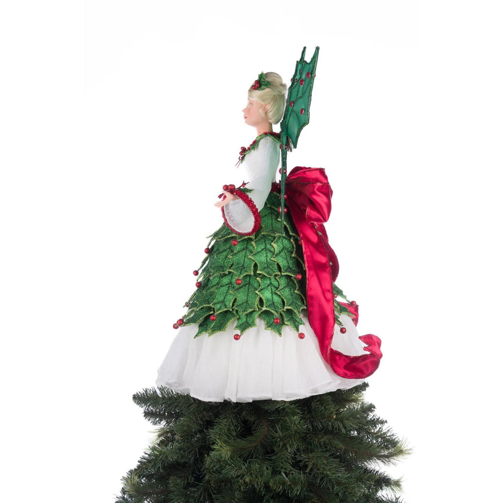 PRE-ORDER 2024 <br> Katherine's Collection <br> Village of Holly Woods <br> Fairy Tree Topper (56cm) - $549