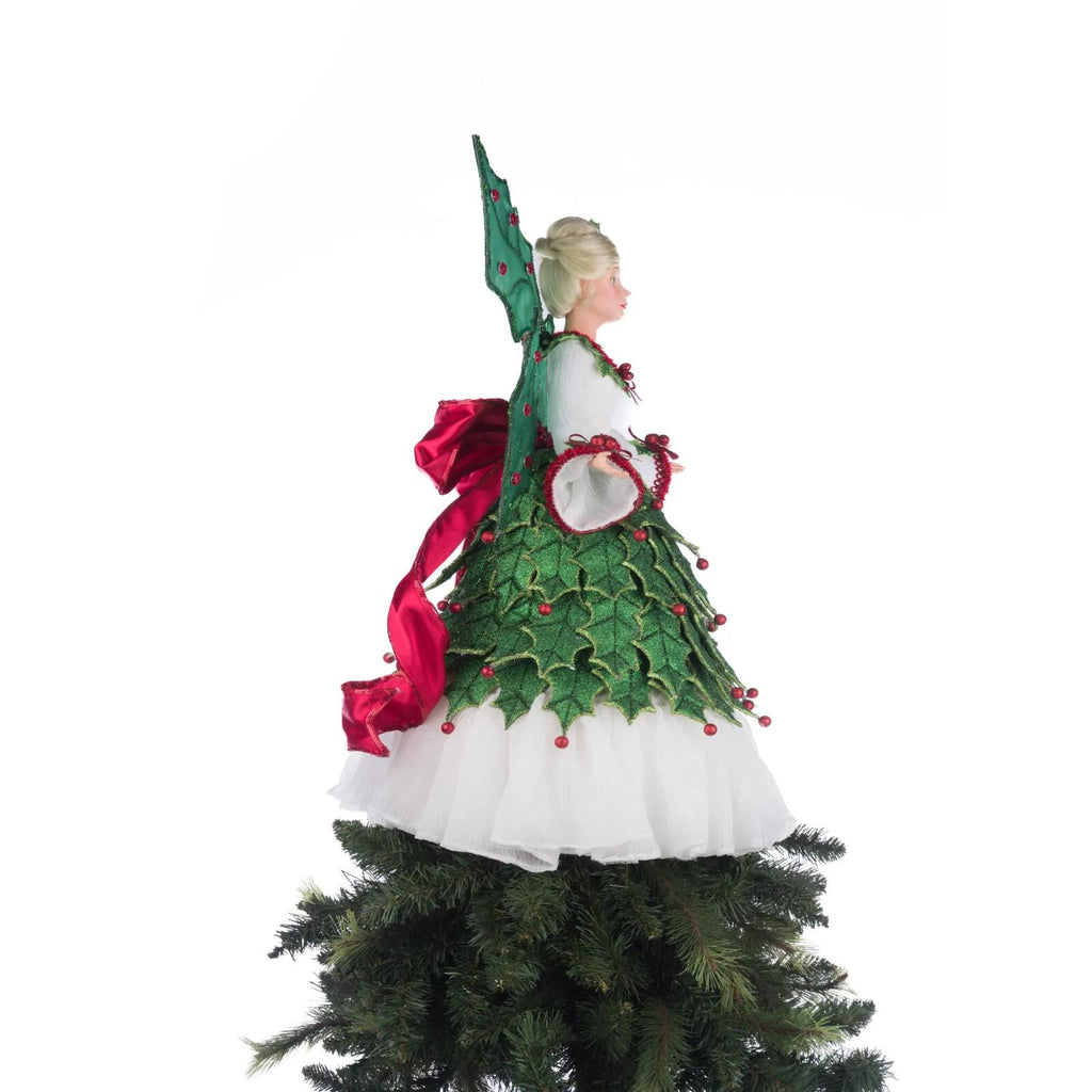 PRE-ORDER 2024 <br> Katherine's Collection <br> Village of Holly Woods <br> Fairy Tree Topper (56cm) - $549