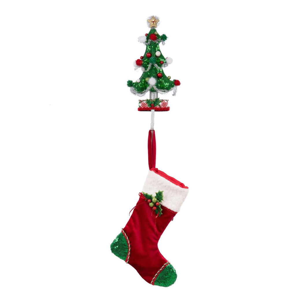 PRE-ORDER 2024 <br> Katherine's Collection <br> Village of Holly Woods <br> Whimsical Stocking Holder (34cm) - $199