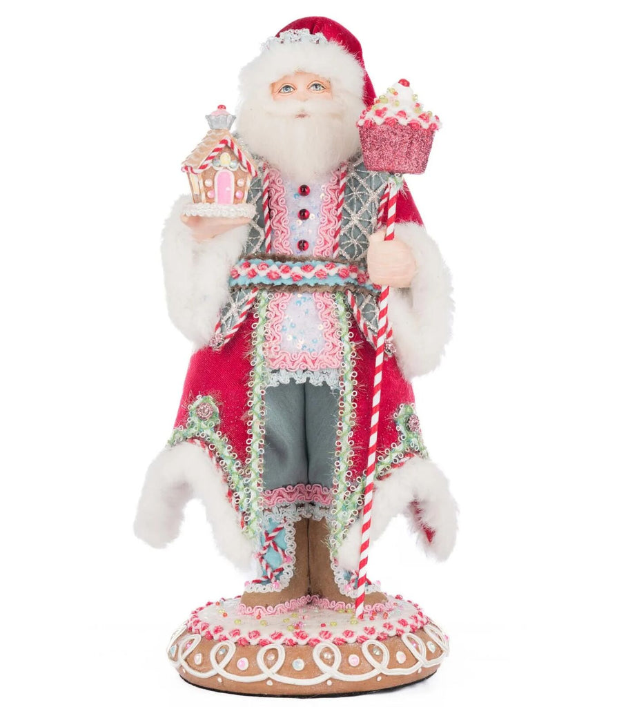 PRE-ORDER 2025 (CLOSES 2nd March) <br> Katherine's Collection <br> Sweet Delights <br> Kris Kringleberry Santa Tabletop (33cm) - $349