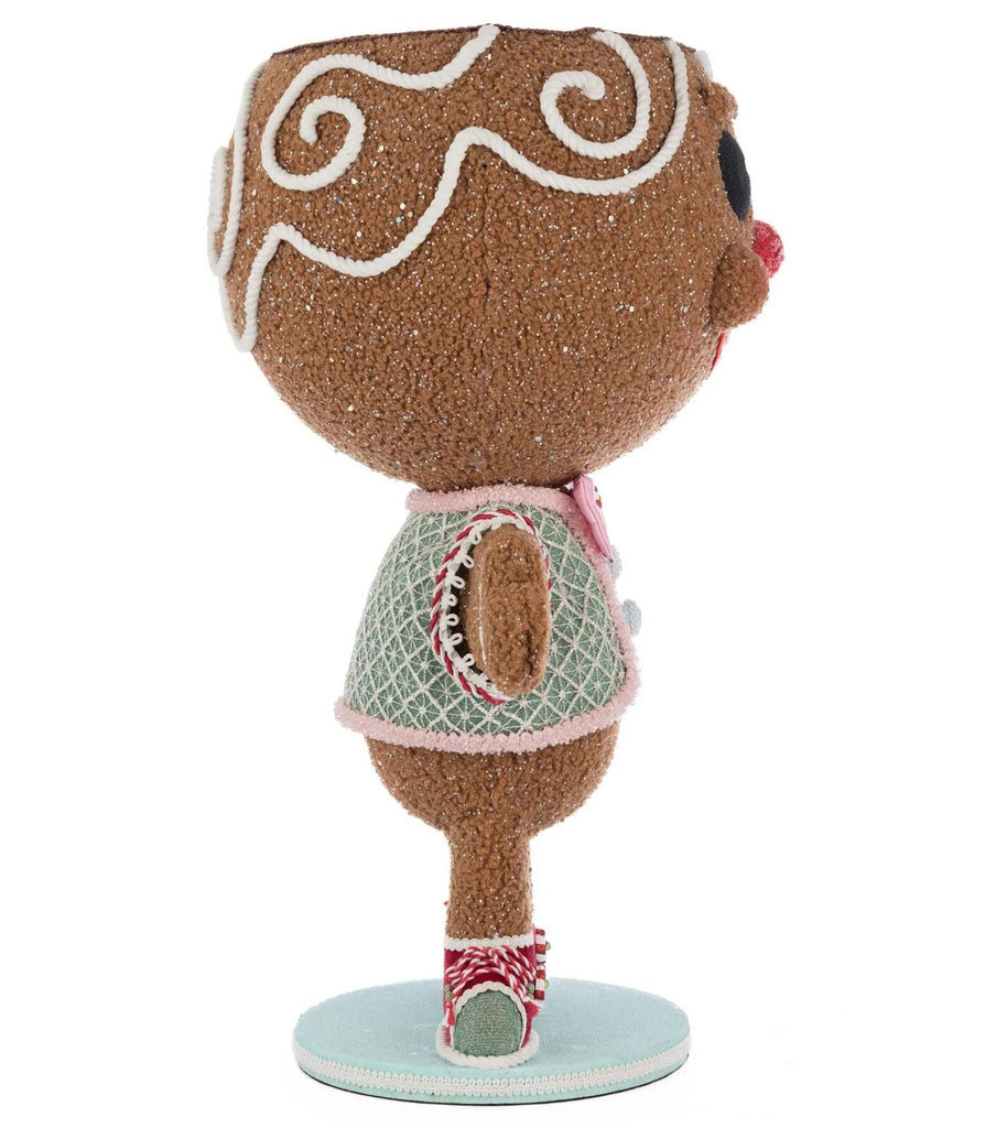 PRE-ORDER 2025 (CLOSES 9th March) <br> Katherine's Collection <br> Sweet Delights <br> Stick E. Sweet Gingerbread Boy Candy Container (59cm) - $499