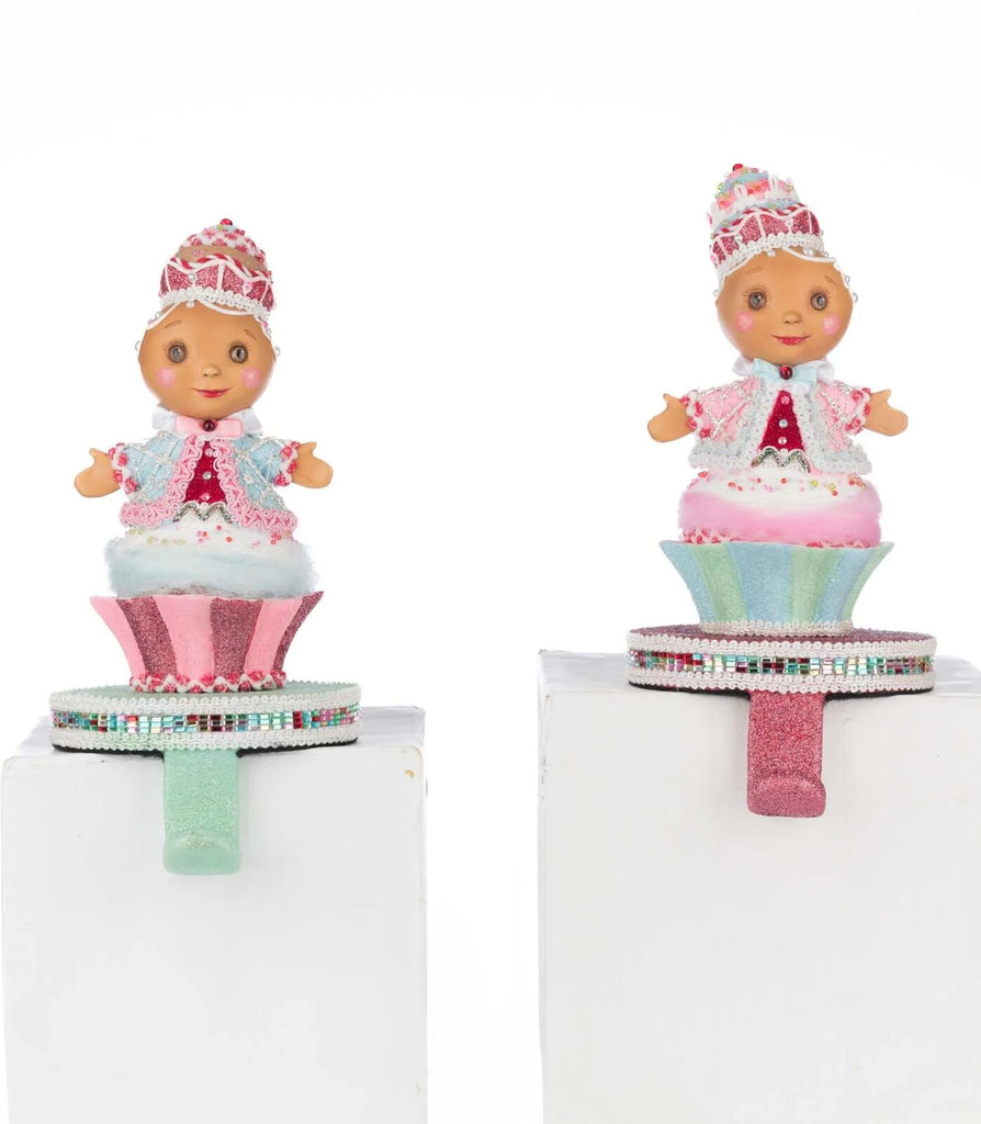 PRE-ORDER 2025 (CLOSES 9th March) <br> Katherine's Collection <br> Sweet Delights <br> Sweet Delights Gingerbread Stocking Holder (Set of 2) (24cm) - $249