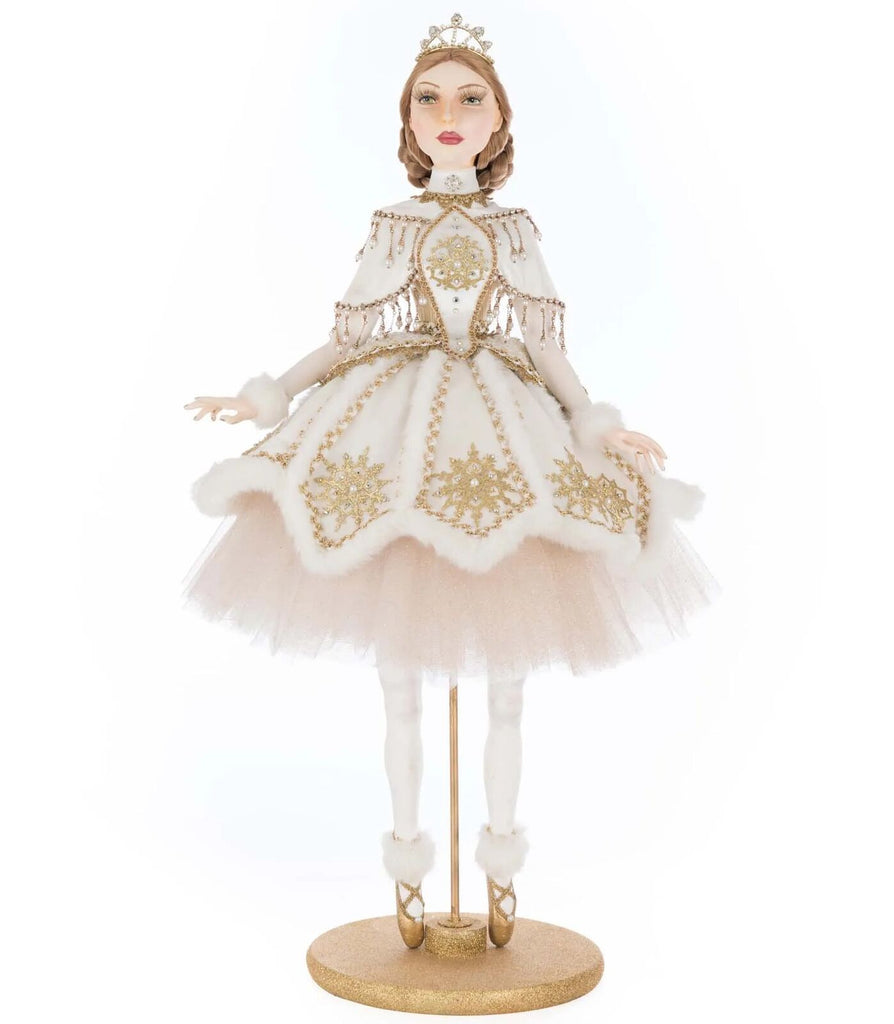 PRE-ORDER 2025 (CLOSES 9th March) <br> Katherine's Collection <br> Bells of Brilliance <br> Gwendolyn Golden Ballerina Doll (71cm) - $899