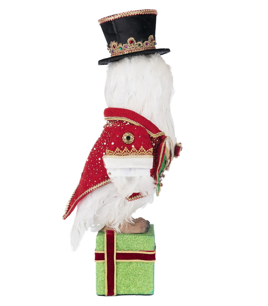 PRE-ORDER 2025 (CLOSES 2nd March) <br> Katherine's Collection <br> Christmas Ball <br> Owl Tabletop (49cm) - $449