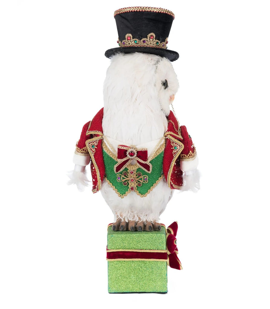 PRE-ORDER 2025 (CLOSES 2nd March) <br> Katherine's Collection <br> Christmas Ball <br> Owl Tabletop (49cm) - $449