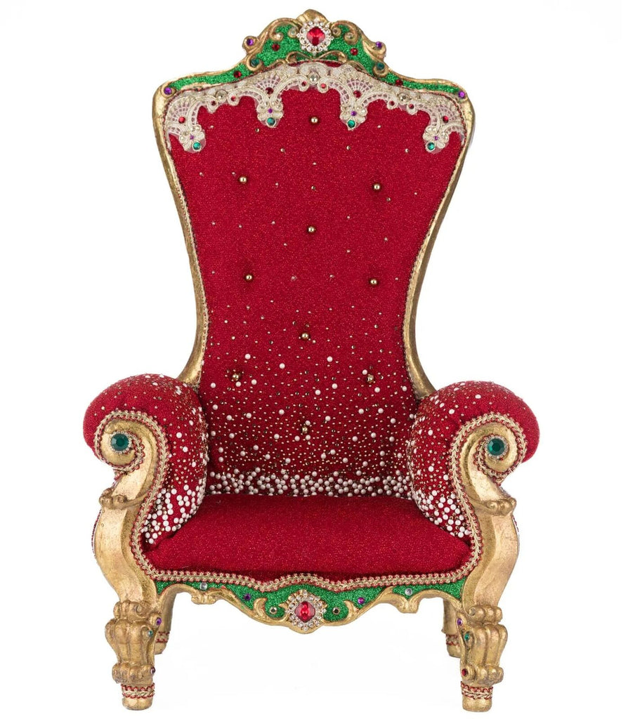 PRE-ORDER 2025 (CLOSES 2nd March) <br> Katherine's Collection <br> Christmas Ball <br> Santa's Throne (48cm) - $469