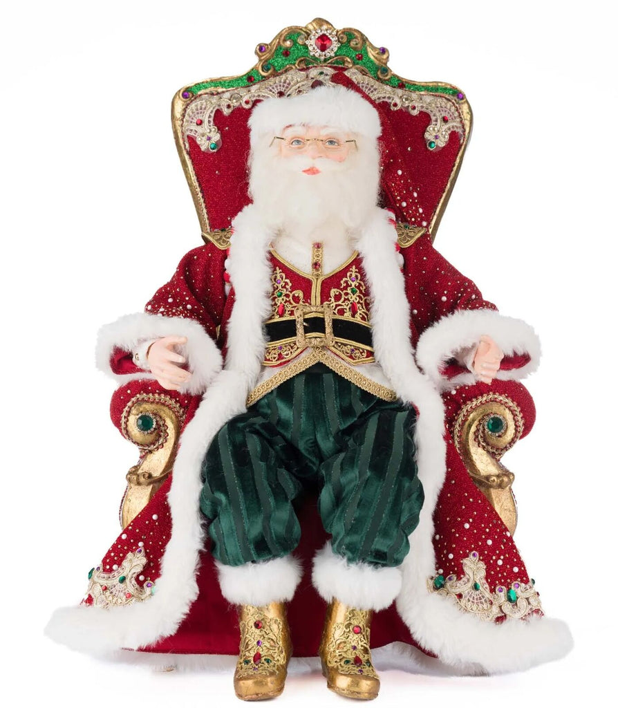 PRE-ORDER 2025 (CLOSES 2nd March) <br> Katherine's Collection <br> Christmas Ball <br> Santa's Throne (48cm) - $469