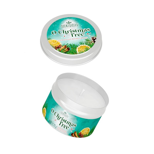 SCENTSICLES <br> Candle Tin <br> O Christmas Tree