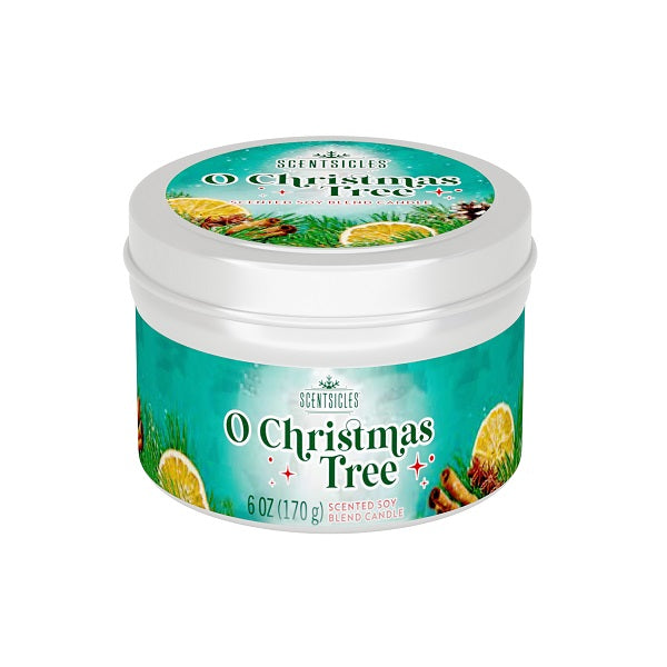 SCENTSICLES <br> Candle Tin <br> O Christmas Tree