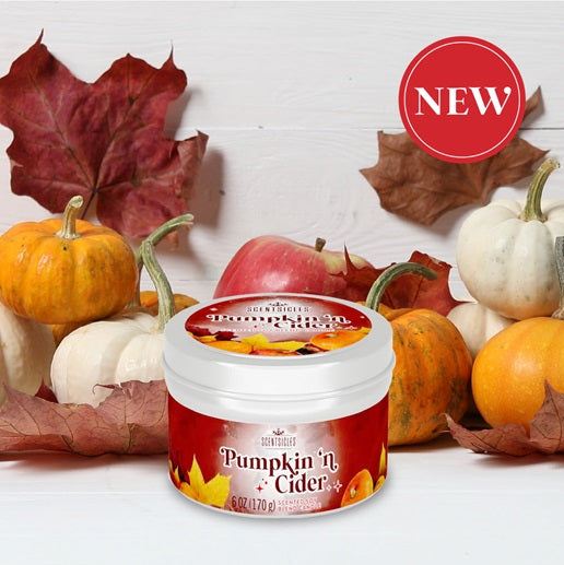 SCENTSICLES <br> Candle Tin <br> Pumpkin ‘N Cider