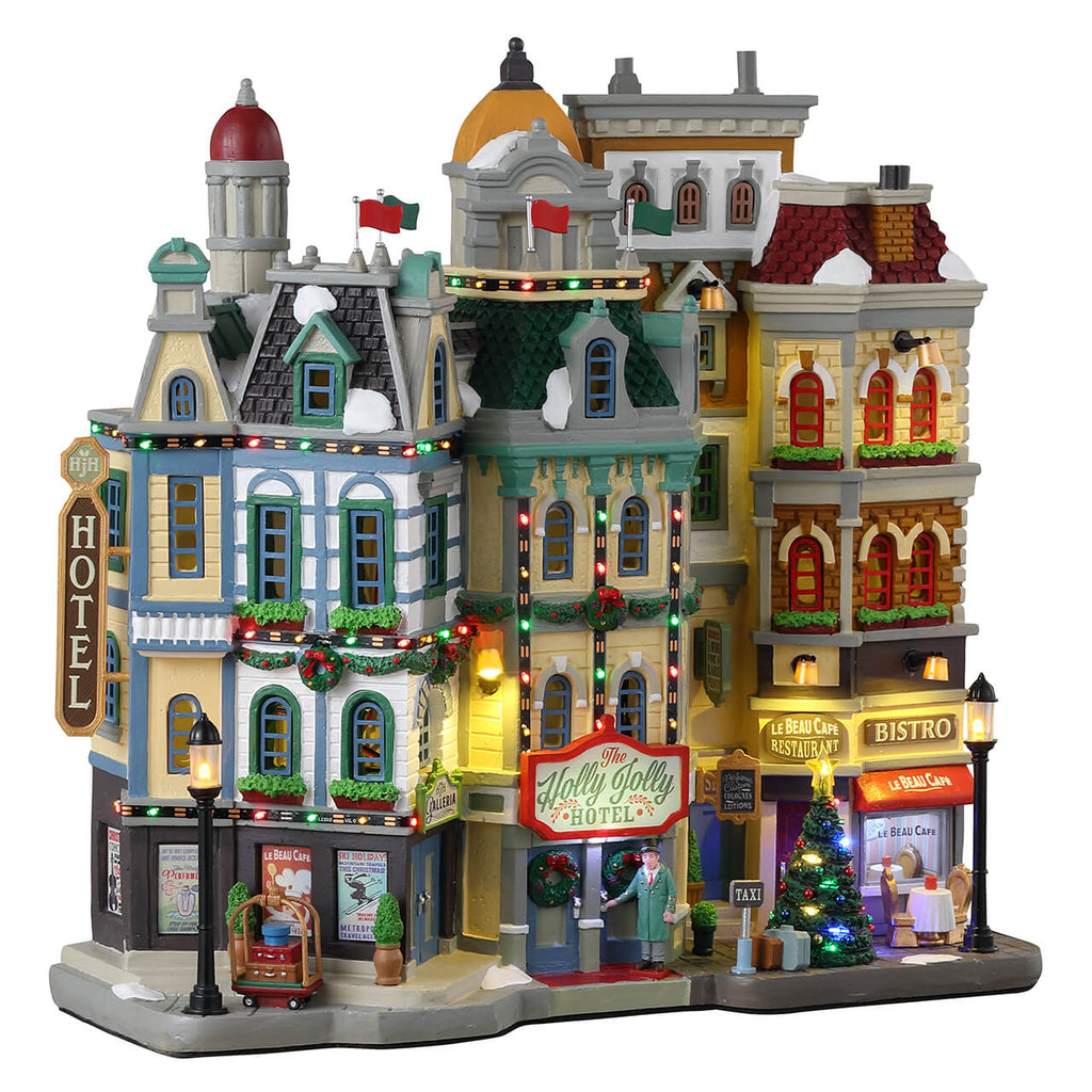 LEMAX PRE-ORDER <br> Facades <br> The Holly Jolly Hotel