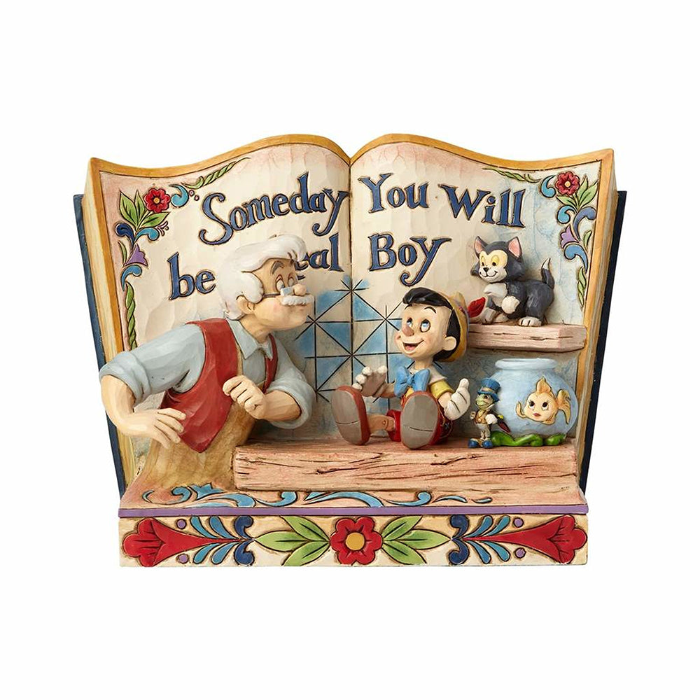 DISNEY TRADITIONS <br> Pinocchio Storybook <br>"Someday You Will Be A Real Boy"