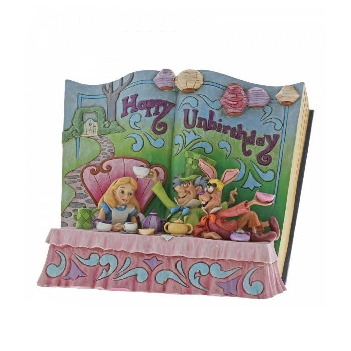 DISNEY TRADITIONS<br> Alice in Wonderland Storybook <br> "Happy Unbirthday"