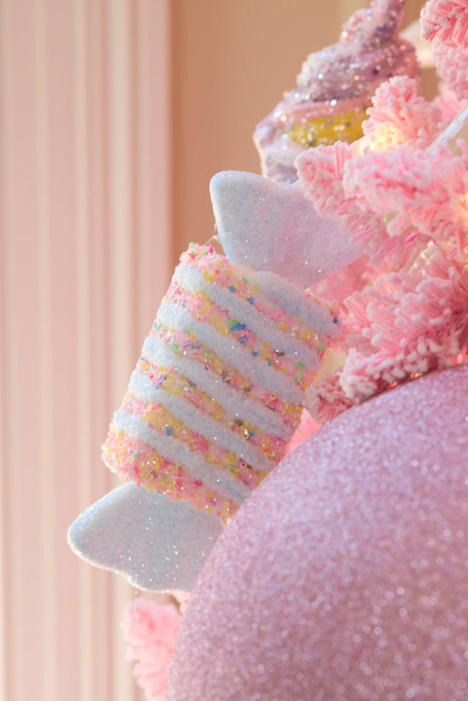 Hanging Ornament <br> 5Pk Wrapped Sprinkles Lollies