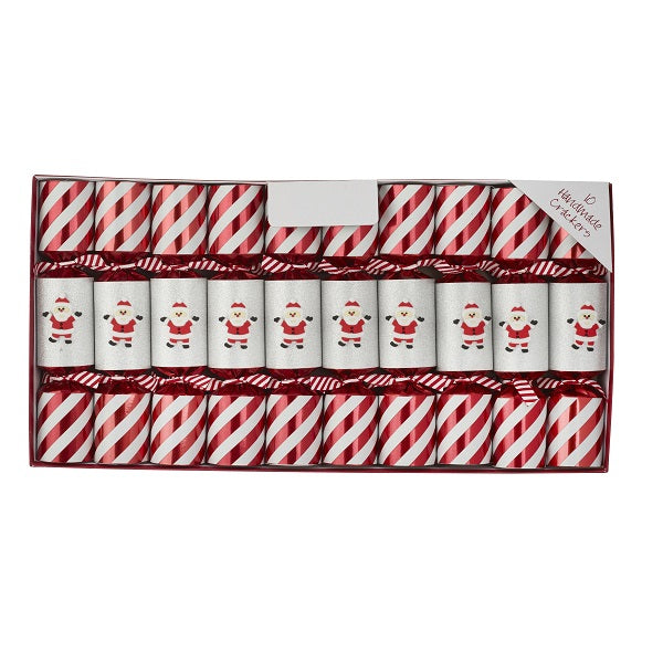 Bon Bons (Box of 10) <br> 8.5" Candy Cane Santa