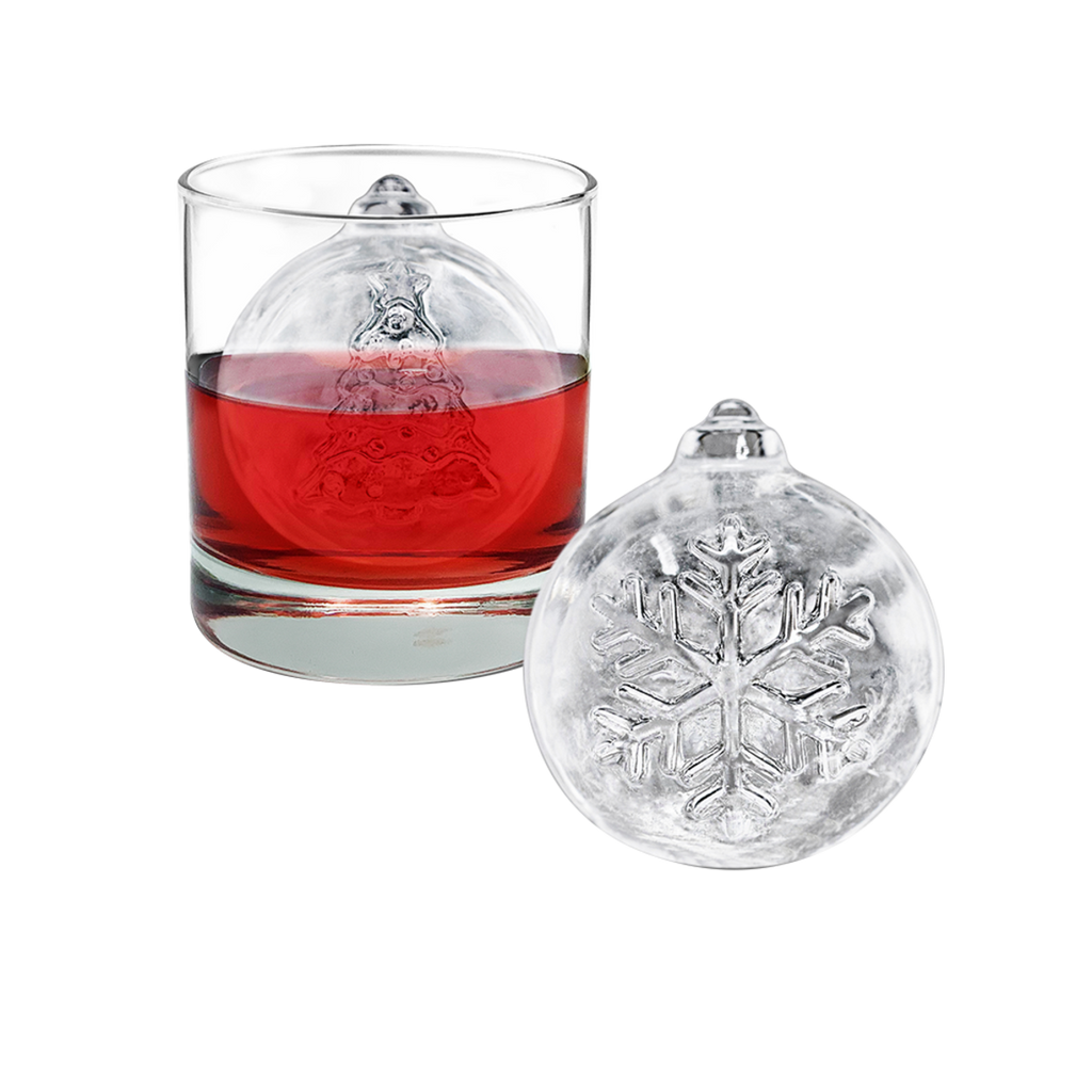 Tovolo Ornamental Ice Moulds <br> Set of 2 - Tree & Snowflake