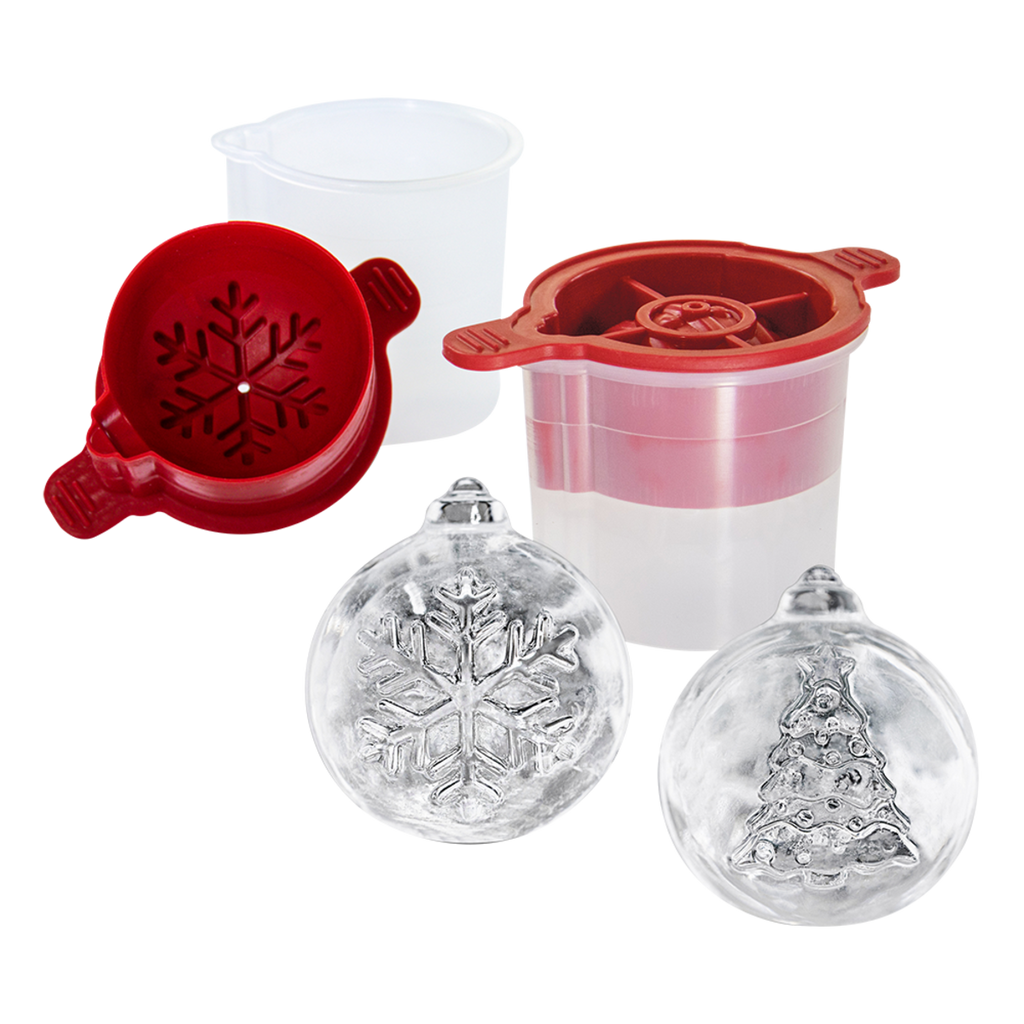 Tovolo Ornamental Ice Moulds <br> Set of 2 - Tree & Snowflake