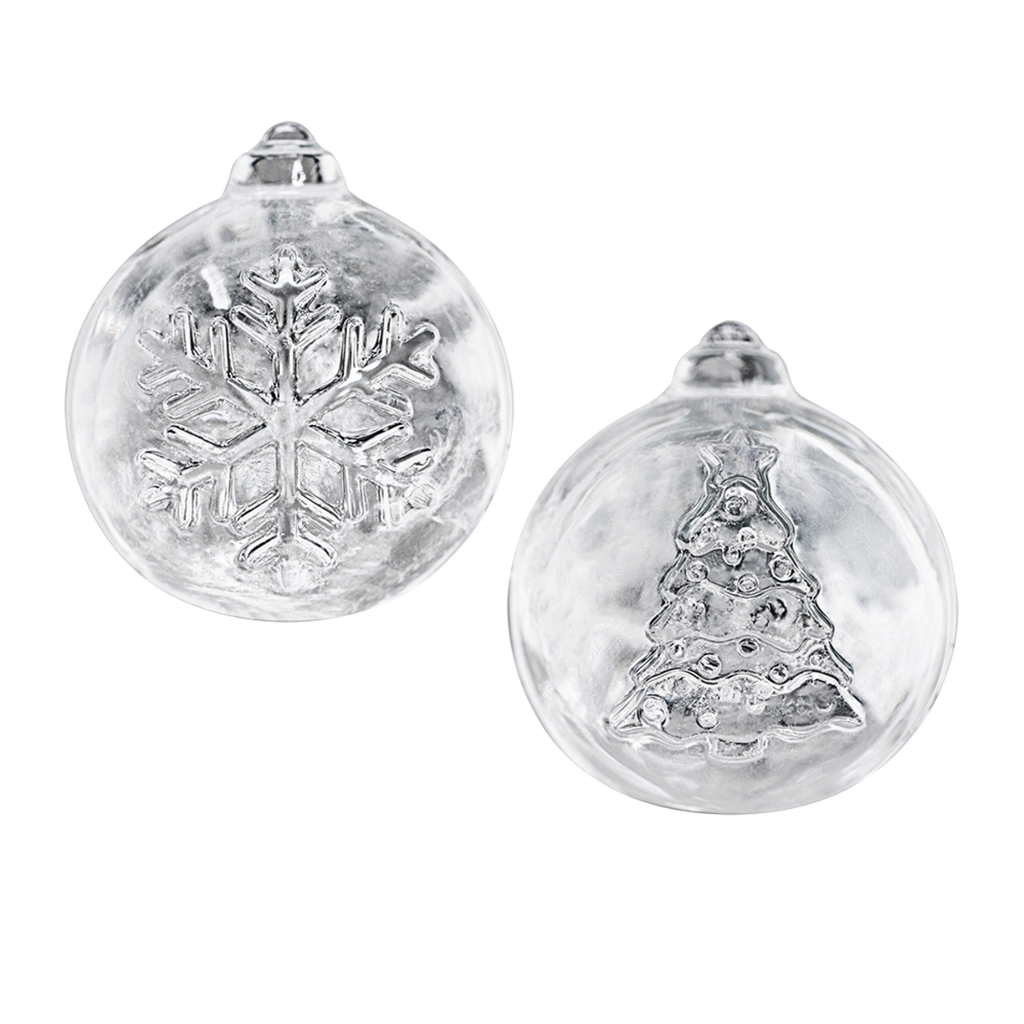 Tovolo Ornamental Ice Moulds <br> Set of 2 - Tree & Snowflake