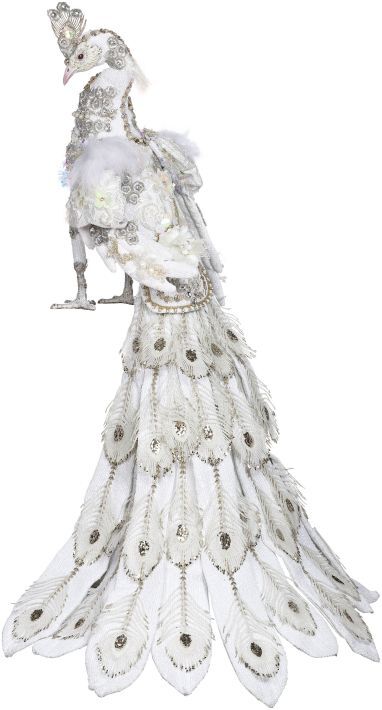 Mark Roberts Pre-Order 2024 <br> White Peacock (71cm) - $1799