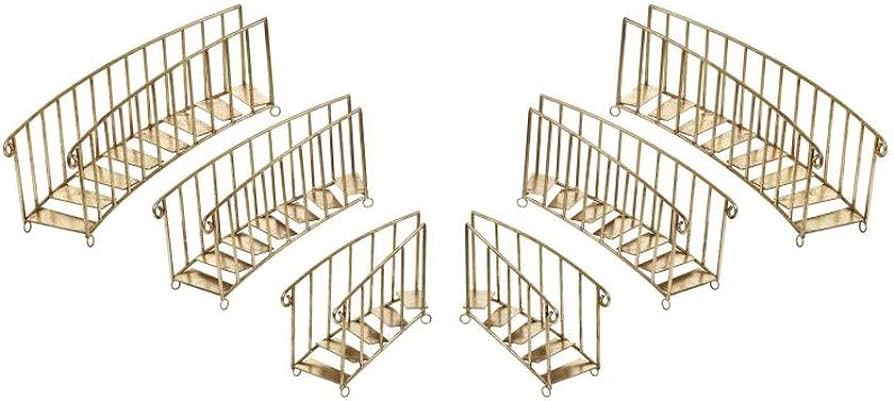 AVAILABLE BY ORDER <br> Mark Roberts <br> Graduated Christmas Staircase <br> Set of 3 <br> Gold