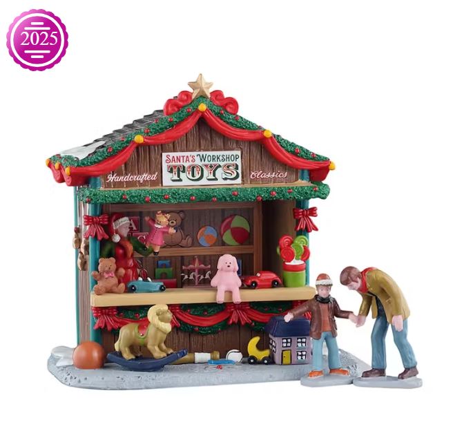 LEMAX 2025 PRE-ORDER <br> Table Pieces <br> Santa's Workshop Toys - $65