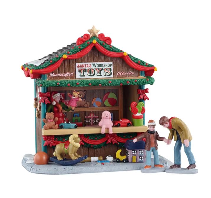 LEMAX 2025 PRE-ORDER <br> Table Pieces <br> Santa's Workshop Toys - $65