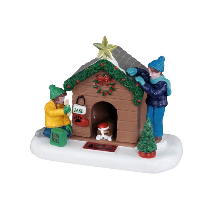 LEMAX 2025 PRE-ORDER <br> Table Pieces <br> Doghouse Christmas - $36.95