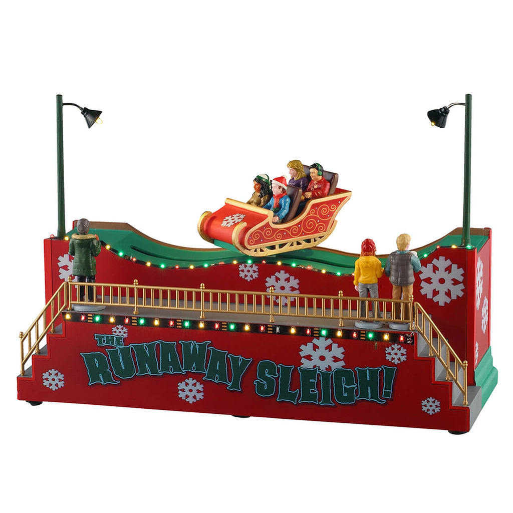 LEMAX 2025 PRE-ORDER <br> Carnival Table Piece <br> The Runaway Sleigh - $185