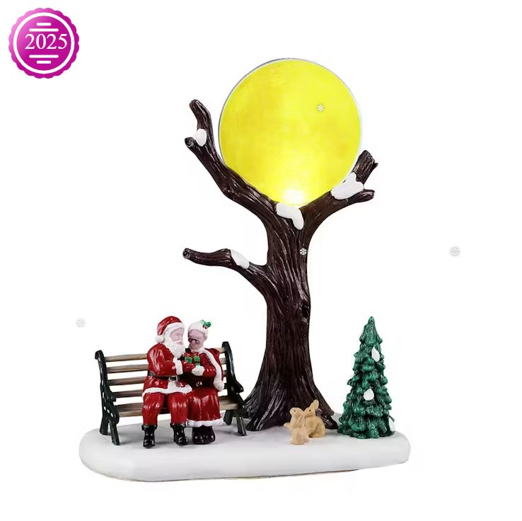 LEMAX 2025 PRE-ORDER <br> Santa's Wonderland Table Piece <br> North Pole Romance - $64.95