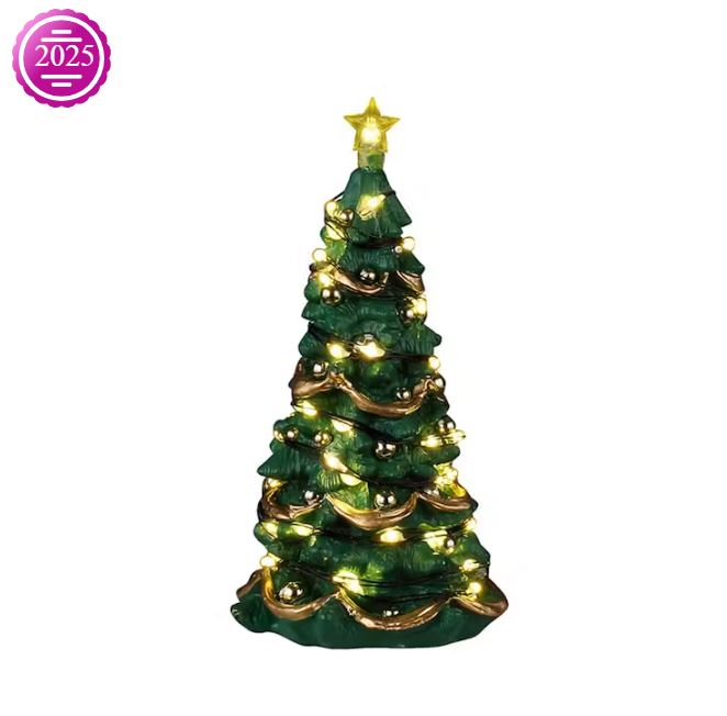 LEMAX 2025 PRE-ORDER <br> Lighted Accessories <br> Joyful Christmas Tree, Clear Light- $29.95