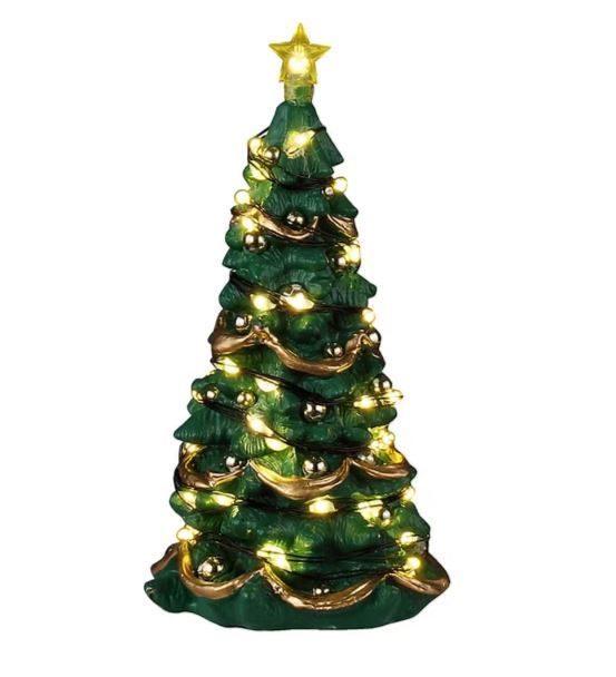 LEMAX 2025 PRE-ORDER <br> Lighted Accessories <br> Joyful Christmas Tree, Clear Light- $29.95