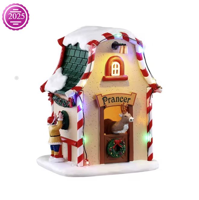 LEMAX 2025 PRE-ORDER <br> Santa's Wonderland <br> Prancer's Den - $54.95