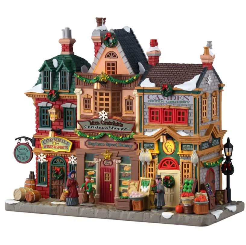 LEMAX 2025 PRE-ORDER <br> Caddington Village <br> Mrs. Cratchit's Christmas Shoppes - $210