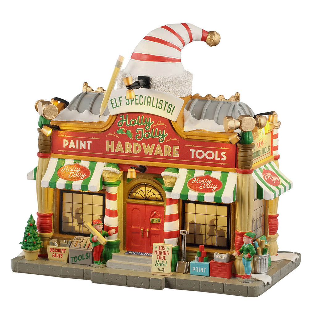 LEMAX 2025 PRE-ORDER <br> Santa's Wonderland <br> Holly Jolly Hardware - $169.95