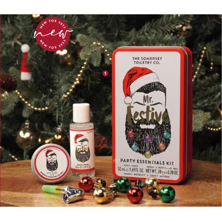 Somerset Toiletries <br> Mr Festive Mens Grooming Party Essentials Tin