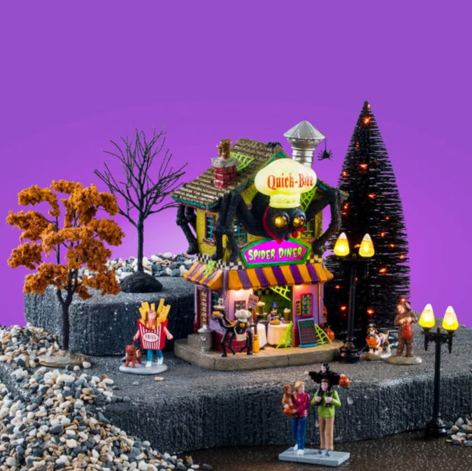 LEMAX 2025 PRE-ORDER <br> Spooky Town <br> Quick Bite Spider Diner Set - $249.95