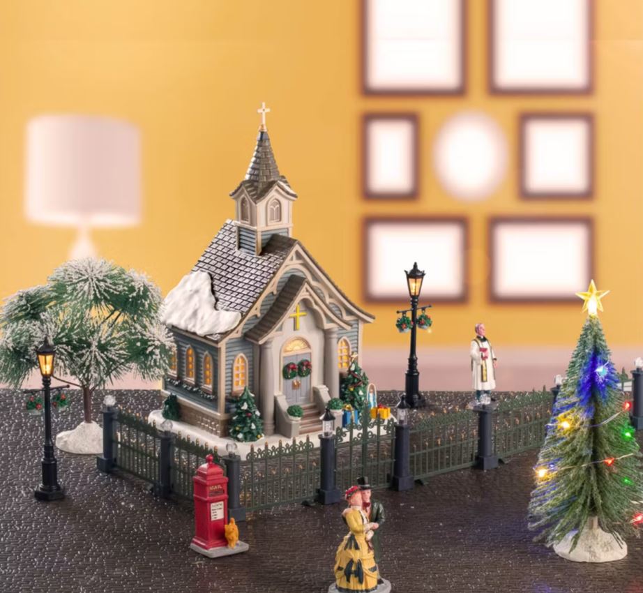 LEMAX 2025 PRE-ORDER <br> Caddington Village <br> Small Town Church Set - $199.95