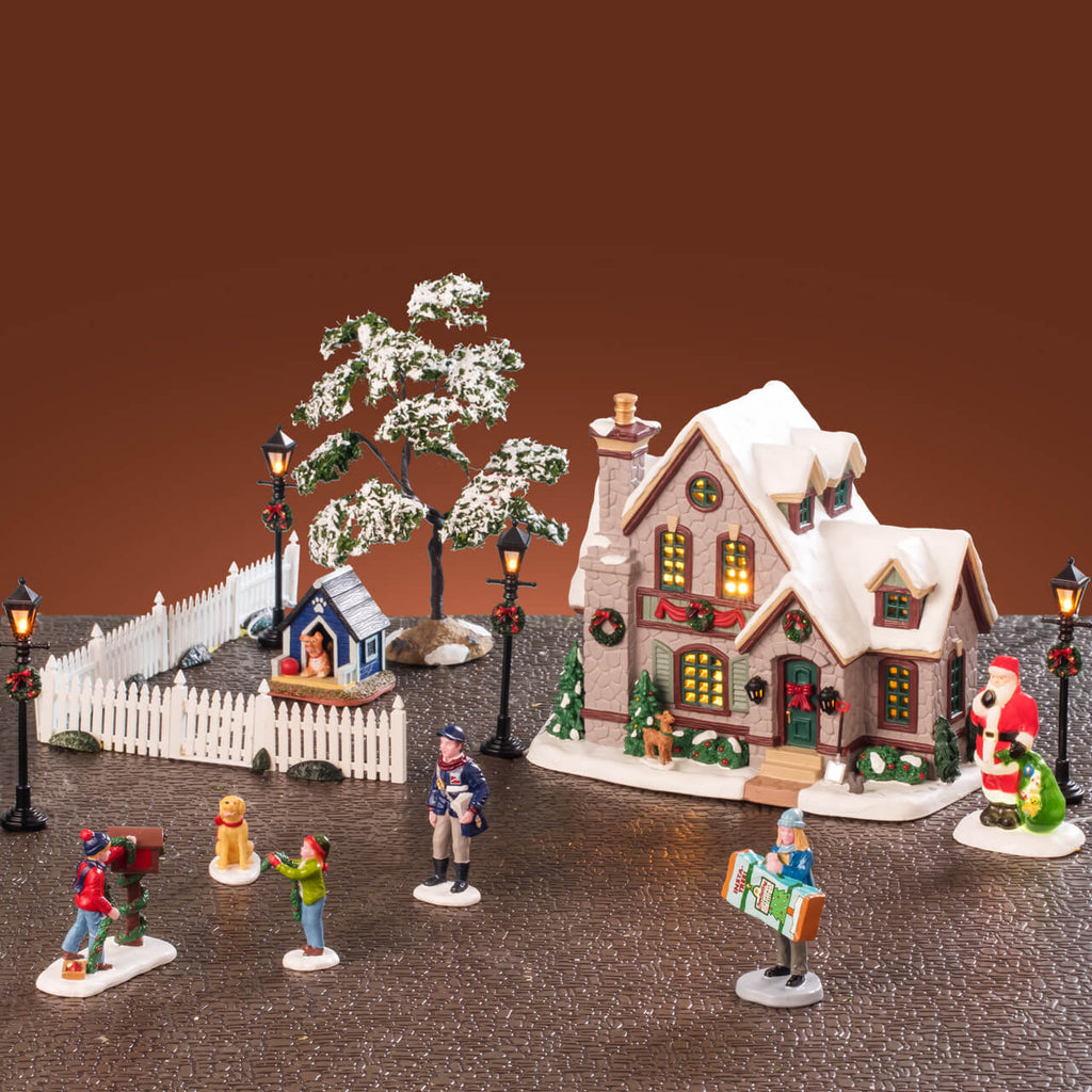 LEMAX 2025 PRE-ORDER <br> Caddington Village <br> White Christmas Set - $169.95