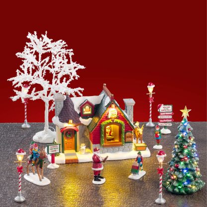 LEMAX 2025 PRE-ORDER <br> Santa's Wonderland <br> Santa's Snack Shack Set - $269.95